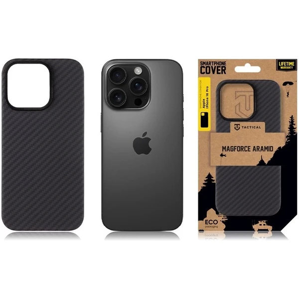 Tactical MagForce Aramid Kryt pre Apple iPhone 16 Pro čierny - Puzdra - Obrázok 4b0d5864ba17458186321d8e3337827c