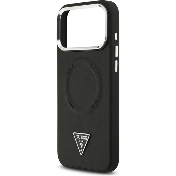 Guess PU Leather Triangle Logo MagSafe kryt iPhone 17 Pro čierny - Puzdra - Obrázok 4b1a705d96304e5c976631783bd09efc