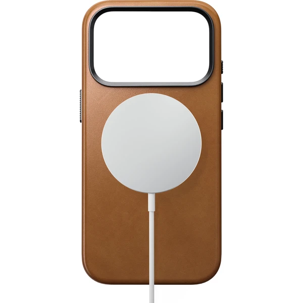 Nomad Traditional Leather MagSafe kožený kryt iPhone 18 Pro English Tan - Puzdra - Obrázok 4b74b06c25ba4f7f8f6d0dd4c372b4f9