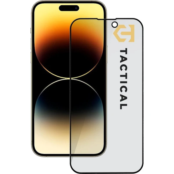 Tactical Glass Shield Privacy Stealth 5D sklo Apple iPhone 14 Pro čierne - Ochranné fólie a sklo - Hlavný obrázok