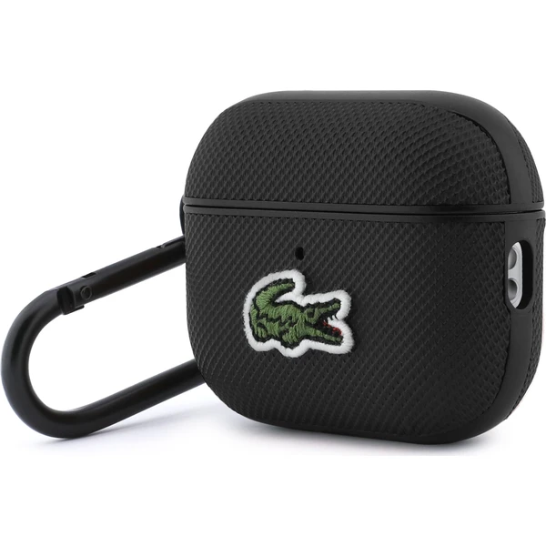 Lacoste Petit Pique Croc Logo Patch Puzdro pre AirPods Pro 3 čierne - Puzdra - Obrázok 4babf9b24f7344aaa08ad7863d1536ca