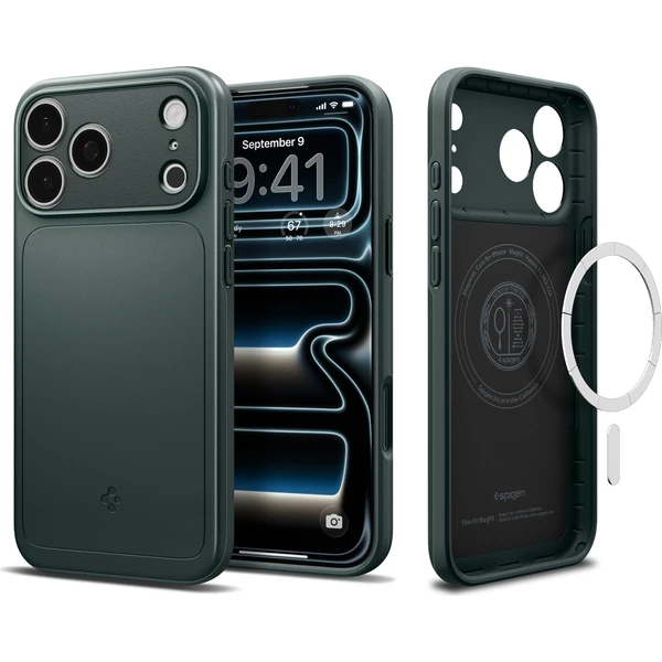 Spigen Thin Fit MagSafe kryt iPhone 18 Pro Max/17 Pro Max abyss green - Puzdra - Obrázok 4bad5a843a4c4ac0bc817802af3b6f88