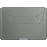 UNIQ Oslo púzdro so stojanom pre 14" notebook šedo zelené - Puzdra