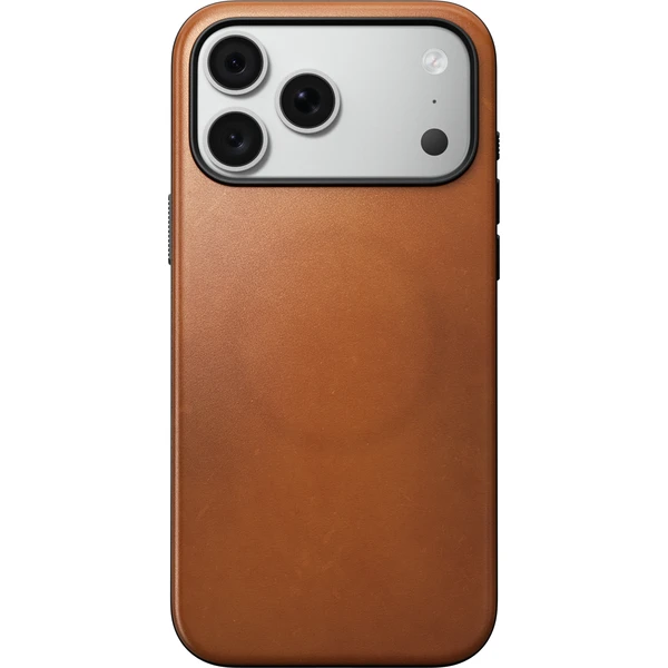 Nomad Modern Leather (Horween) MagSafe kožený kryt iPhone 17 Pro Max/18 Pro Max Saddle - Puzdra - Obrázok 4c128a434d564f7d883b8d84193f1191