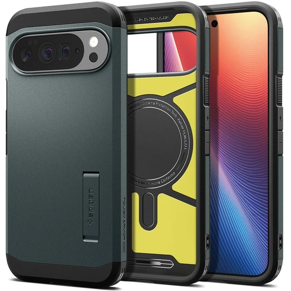 Spigen Tough Armor MagSafe kryt Google Pixel 10 Pro XL zelený - Puzdra - Obrázok 4c1df1f4d8804f01bd79f8efcfddeb6a