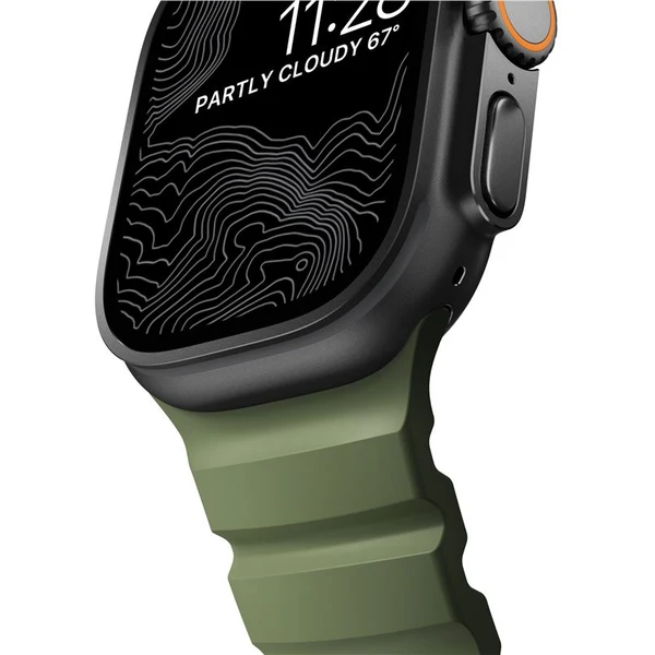 Nomad Rocky Point Band remienok Apple Watch 49/45/44/42mm čierny/tmavo zelený - Remienky - Obrázok 4c28a2135a034bf6be2e5305252428d1