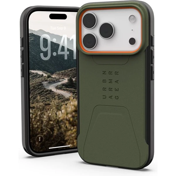 UAG Civilian Magsafe kryt iPhone 17 Pro zelený/oranžový - Puzdra - Hlavný obrázok