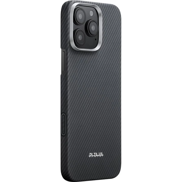 Pitaka Ultra-Slim Case MagSafe kryt iPhone 16 Pro Black/Grey (PitaTap) - Puzdra - Hlavný obrázok