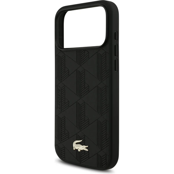 Lacoste PU Nomogram Gold Gold MagSafe kryt iPhone 17 Pro Max čierny - Puzdra - Obrázok 4c86dda338e84655a5d8768c0110a891