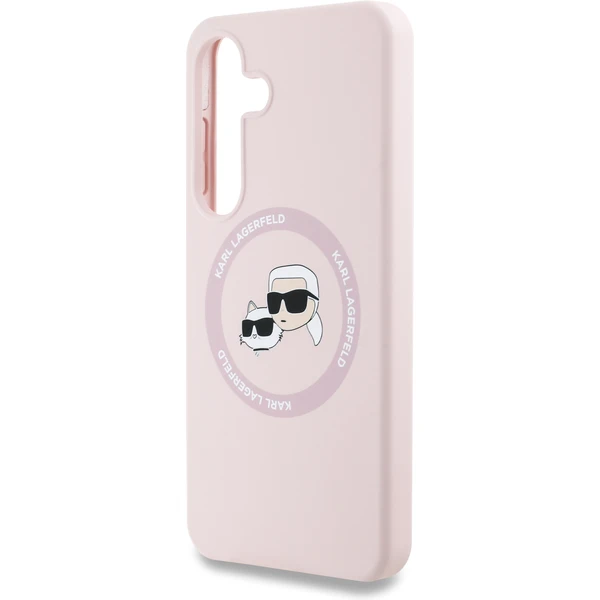 Karl Lagerfeld Liquid Silicone K&CH Heads MagSafe kryt Samsung Galaxy S25+ ružový - Puzdra - Obrázok 4c9e20ab20db4245b737e5b411d1f775