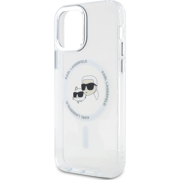 Karl Lagerfeld IML K&CH Heads Metal Frame MagSafe zadný kryt pre iPhone 12/12 Pre číry - Puzdra - Obrázok 4ca5b351779d4d0eaade52fc0149b2c7