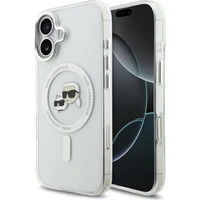 Karl Lagerfeld IML K&CH Heads Metal Frame MagSafe kryt iPhone 17 číry - Puzdra