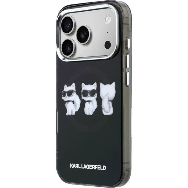Karl Lagerfeld IML Choupette Trio Watercolor MagSafe kryt iPhone 17 Pro Max čierny - Puzdra - Obrázok 4cc828f157964808834739a12600712f