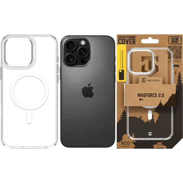 Tactical MagForce 2.0 Kryt pre Apple iPhone 16 Pro Max Silver - Puzdra - Obrázok 4ce724231f26456eb3751f540c378494