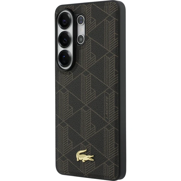 Lacoste PVC Blend Monogram Gold Logo Magnetický kryt Samsung Galaxy S26 Ultra hnedý - Puzdra - Obrázok 4cec46a697604dea98ae91f34953ba50
