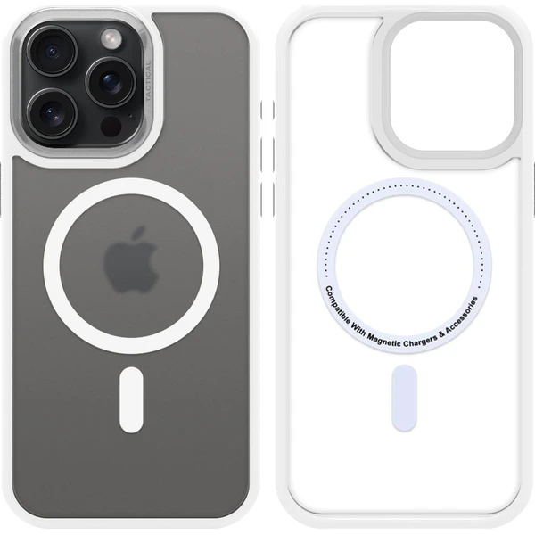Tactical MagForce Hyperstealth 3.0 Kryt pre Apple iPhone 15 Pro Max Snow White - Puzdra - Obrázok 4cf69a12e6874225b40380c595e2bc08