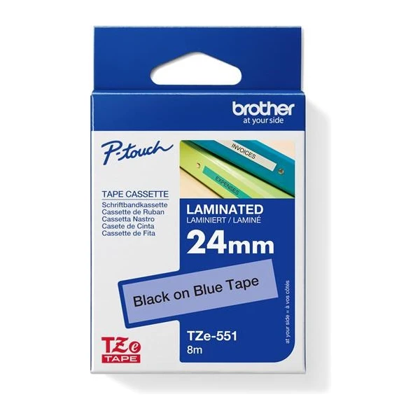 Brother TZe-551 páska čierna na modrom 24 mm - Pásky pre štítkovače - Obrázok 4d018717c1144631942e4c6777f06fe8