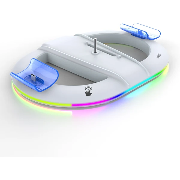 iPega P5S045 Vertikálne Nabíjací Stojan s RGB pre PS5/PS5 Slim/PS5 Pro biely - Nabíjačky - Obrázok 4d092a90cfdf485f81c5eccb2e52131c