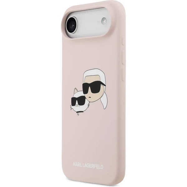 Karl Lagerfeld Liquid Silicone Double Heads MagSafe kryt iPhone Air ružový - Puzdra - Obrázok 4d0f76f80160421f90f5d2dc7aac3743