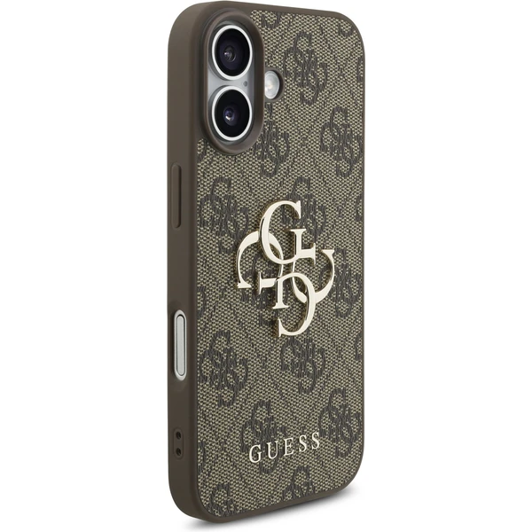 Guess PU 4G Metal Logo Strap kryt iPhone 17 hnedý - Puzdra - Obrázok 4d1c59bcdae545cfae3af28768573273