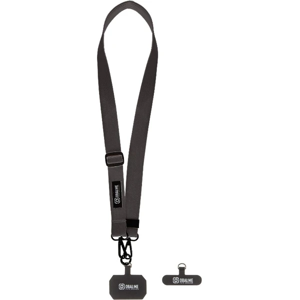 OBAL:ME NeckTag Ribbon popruh na telefón čierny - Popruhy a crossbody - Hlavný obrázok
