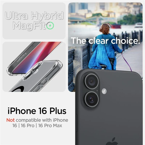 Spigen Ultra Hybrid MagSafe kryt iPhone 16 Plus black - Puzdra - Obrázok 4d36784b74104aa4bc0ac16c33fc57f5