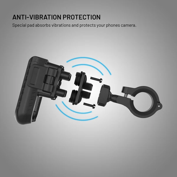 FIXED Bikee Anti-Shock univerzálny držiak na motorku a bicykel čierny - Držiaky - Obrázok 4d400a3b98f9474f921c01151628cee2