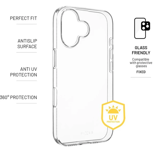 FIXED Story AntiUV TPU kryt Apple iPhone 16 číry - Puzdra - Obrázok 4d56d38e987140f48370a8d682eb8503