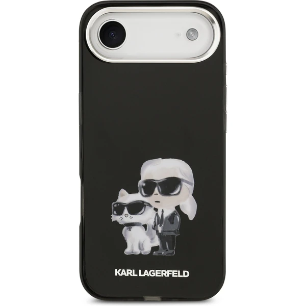 Karl Lagerfeld IML Aquarelle Karl and Choupette kryt iPhone Air čierny - Puzdra - Obrázok 4d77c4dca86f4443bf7370142f0f8835