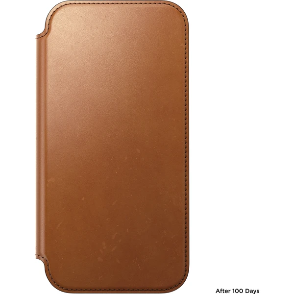 Nomad Modern Leather Folio (Horween) MagSafe kožené puzdro iPhone 18 Pro Max Saddle - Puzdra - Obrázok 4d7cf91ef1354f2c83c3393d93a80510