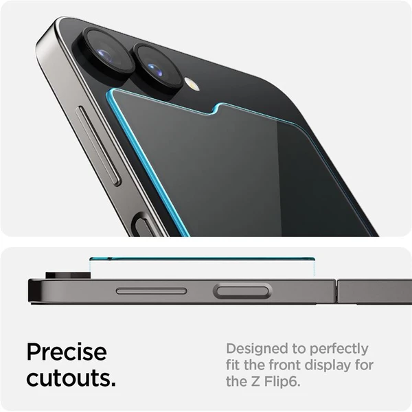 Spigen Glass TR EZ Fit Cover sklo Samsung Galaxy Flip6/Z Flip7 FE (2 ks) - Ochranné fólie a sklo - Obrázok 4d8c03cbfa93440e9f2c6234e8b31e4a