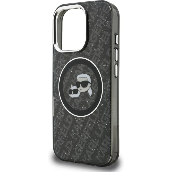 Karl Lagerfeld IML K&CH Heads Repeated Logo MagSafe kryt iPhone 16 Pre čierny - Puzdra - Obrázok 4dca80c44e3141d1a9f2447b772886a0