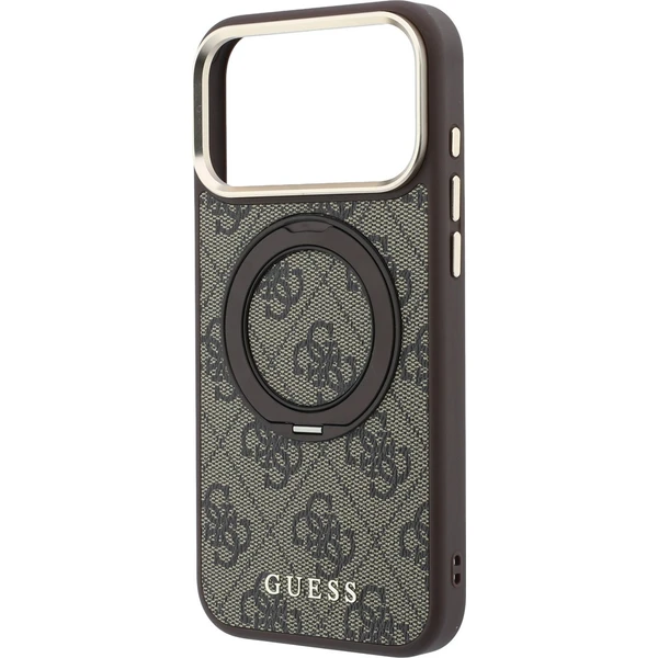 Guess PU 4G Ring Stand MagSafe kryt iPhone 18 Pro hnědý - Puzdra - Obrázok 4de4dba0f9314d0885d19af0d66b0082
