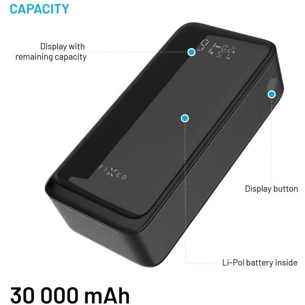 FIXED Zen2 30 Plus powerbanka s LCD displejom a PD 65W, 30 000 mAh, čierna - Powerbanky - Obrázok 4de5acc0e4f44362b57c33c9a27a8734