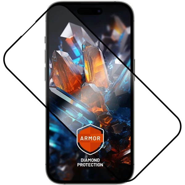 FIXED Armor 2,5D sklo s Anti-dust a AR vrstvou Apple iPhone 15 Pro Max - Ochranné fólie a sklo - Hlavný obrázok