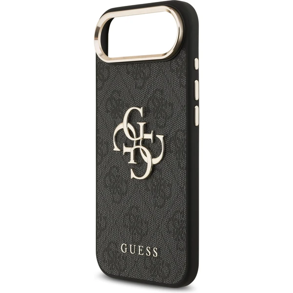 Guess PU Leather 4G Metal Logo Gold Frame MagSafe kryt iPhone Air čierny - Puzdra - Obrázok 4e3cedd158ee4e748090b143d80757d3