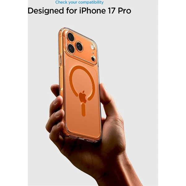 Spigen Ultra Hybrid MagSafe kryt iPhone 17 Pro Max clear orange - Puzdra - Obrázok 4e43145b93c442aaae5d773ac6a3bdbe