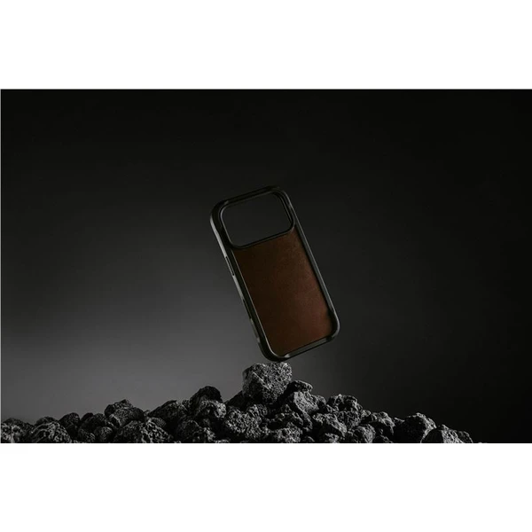 Nomad Rugged Leather Case (Horween) MagSafe kožený kryt iPhone 17 Pro Rustic Brown - Puzdra - Obrázok 4e4dc119c55f42cbad560370b672f62f