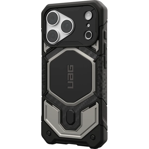 UAG Monarch Pro MagSafe Titanium kryt iPhone 18 Pro/17 Pro strieborný - Puzdra - Obrázok 4e547b8f26ec4781abaa677052eec7d6