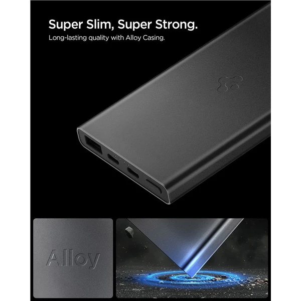 Spigen Essential powerbanka 10000mAh (22.5W) čierna (EA2210) - Powerbanky - Obrázok 4e5c07b2d8de4988be8f83cdd79597c7