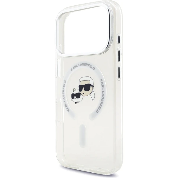 Karl Lagerfeld IML K&CH Heads Metal Frame MagSafe kryt iPhone 17 Pro číry - Puzdra - Obrázok 4e5ecb4efbd64ac9bb12c02698637009