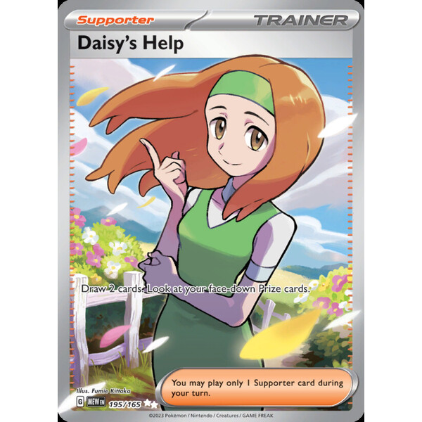 Daisy's Help (MEW 195) - 151 [Holo] - Kusové karty - Hlavný obrázok