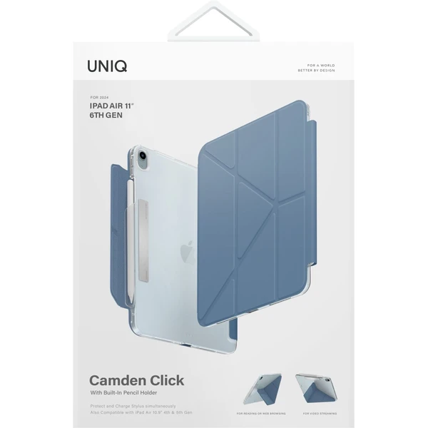 UNIQ Camden Click puzdro iPad Air 10.9" (2022/20)/Air 11" (2026/25/24) modré - Puzdra - Obrázok 4e6a50b486654d12af36533ac801e8b1