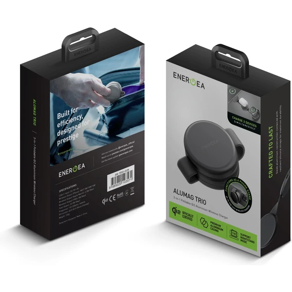 ENERGEA AluMag Trio 3v1 Foldable (Qi2) hliníková MagSafe nabíjačka 15W čierna - Nabíjačky - Obrázok 4e8849a5736e4734bcefd67aabcc26b8