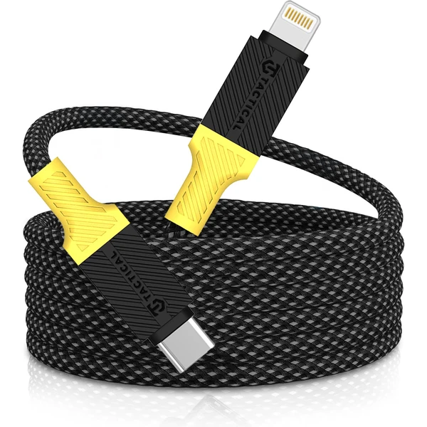 Taktický MagRope USB-C/Lightning magnetický napájací kábel 1m čiernožltý - Káble a redukcie - Hlavný obrázok