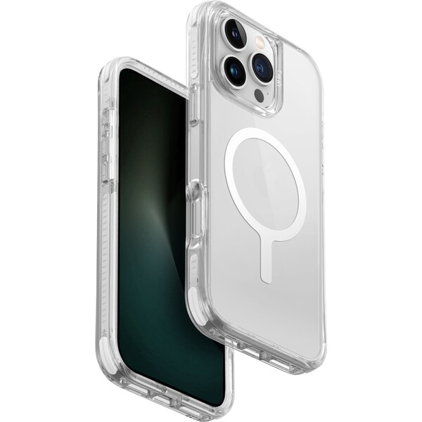UNIQ Combat Luminous MagClick kryt s MagSafe iPhone 16 Pre Max číry/neón