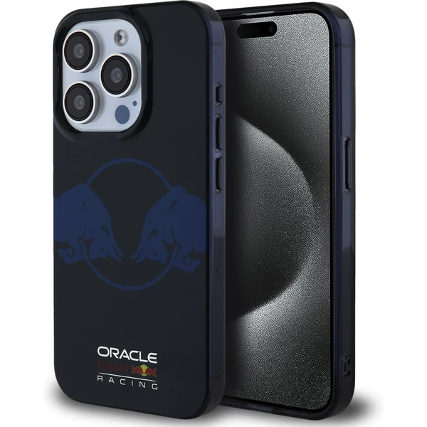 Oracle Red Bull Racing PC/TPU Two Bulls Magsafe kryt iPhone 15 Pre modrý - Puzdra - Hlavný obrázok