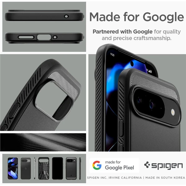 Spigen Rugged Armor kryt Google Pixel 9 Pro/Pixel 9 matne čierny - Puzdra - Obrázok 4f1de66bb971477aa9daa4d04055b65c