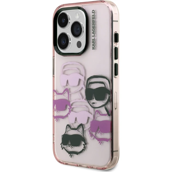 Karl Lagerfeld IML Multi K&CH Heads kryt iPhone 15 Pro Max ružový - Puzdra - Obrázok 4f34b481d0e64969a5a39c441b83aa85