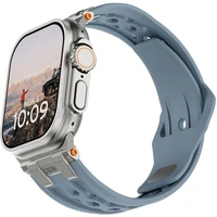 UAG Monarch Strap remienok Apple Watch 49/46/45/44/42mm modrý/titán - Remienky